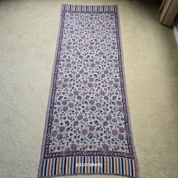 NWOT Cashmere Jacquard Jamawar Scarf Shawl - Picture 2 of 15